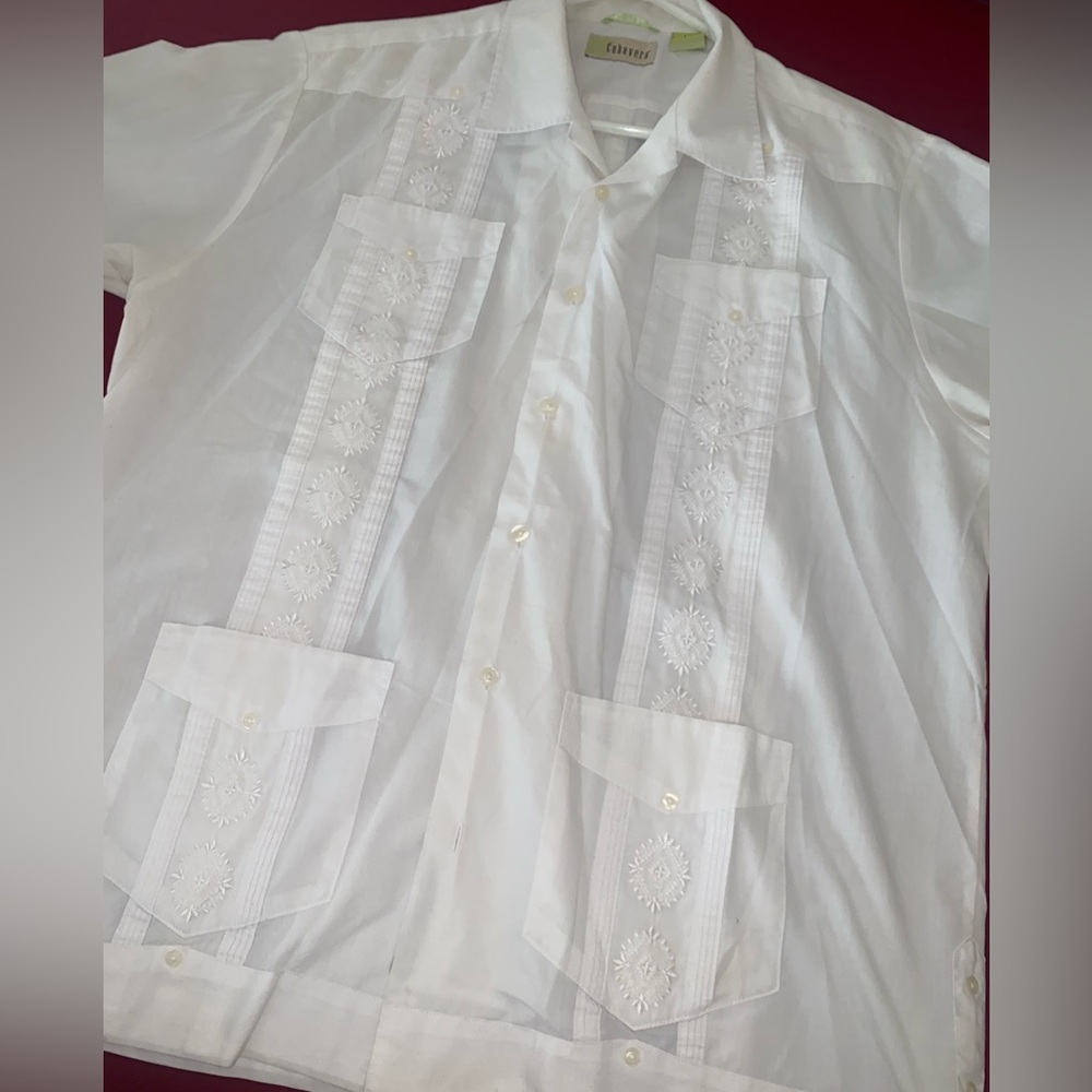 Men’s white Cuba Vera button Down